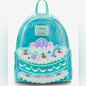 New Loungefly Disney The Little Mermaid Ariel Cake Mini Backpack